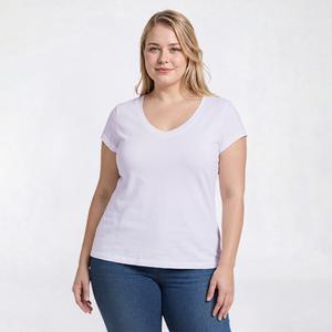Juniors Plus Eye Candy Short Sleeve V-Neck Tee alternate view